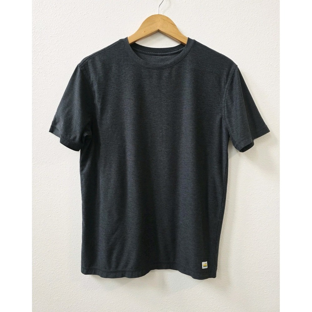 Vuori Men's Short Sleeve T Shirt Size XS Dark Gray Stretch Athleisure